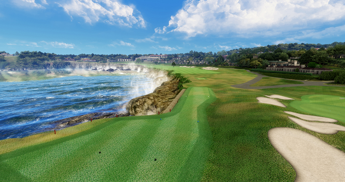 3D image of a golf course